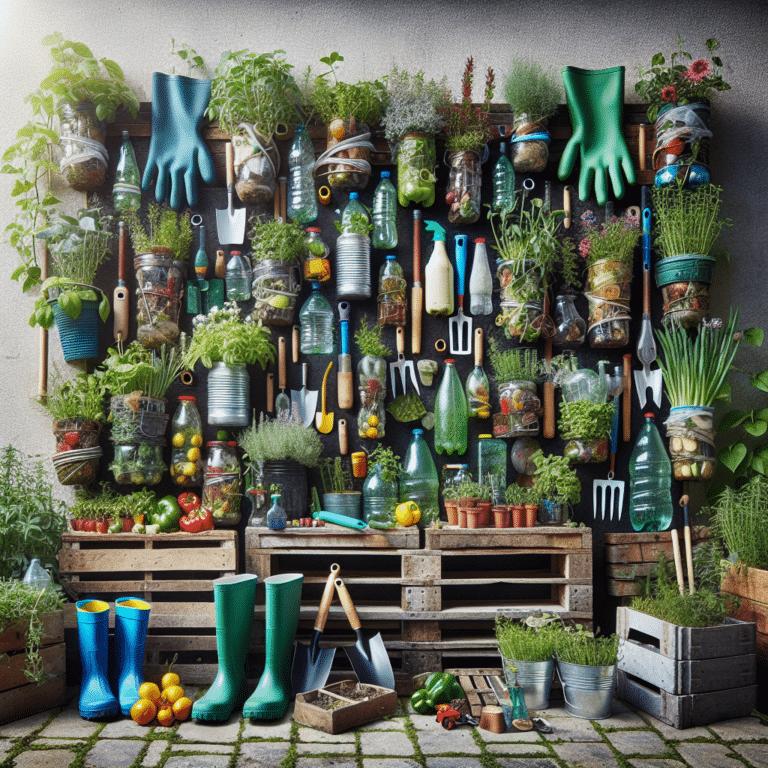 DIY Vertical Garden Using Recycled Materials
