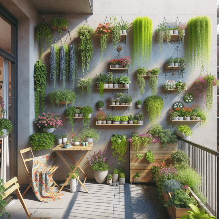Balcony Vertical Garden Ideas for Small Apartments