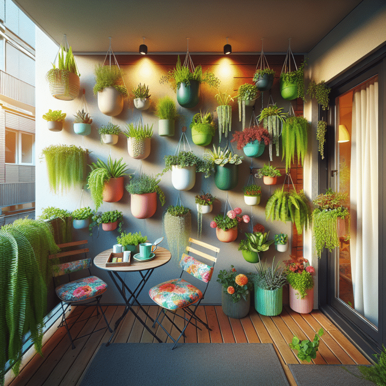 Balcony Vertical Garden Ideas for Small Apartments