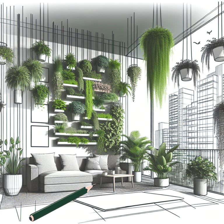 Hanging Vertical Garden Designs for Apartments