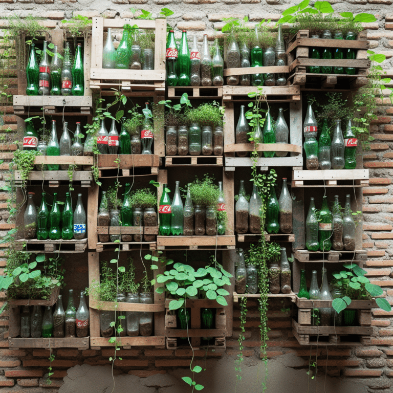 DIY Vertical Garden with Recycled Materials