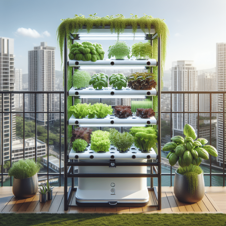 Compact Hydroponic System for Balcony