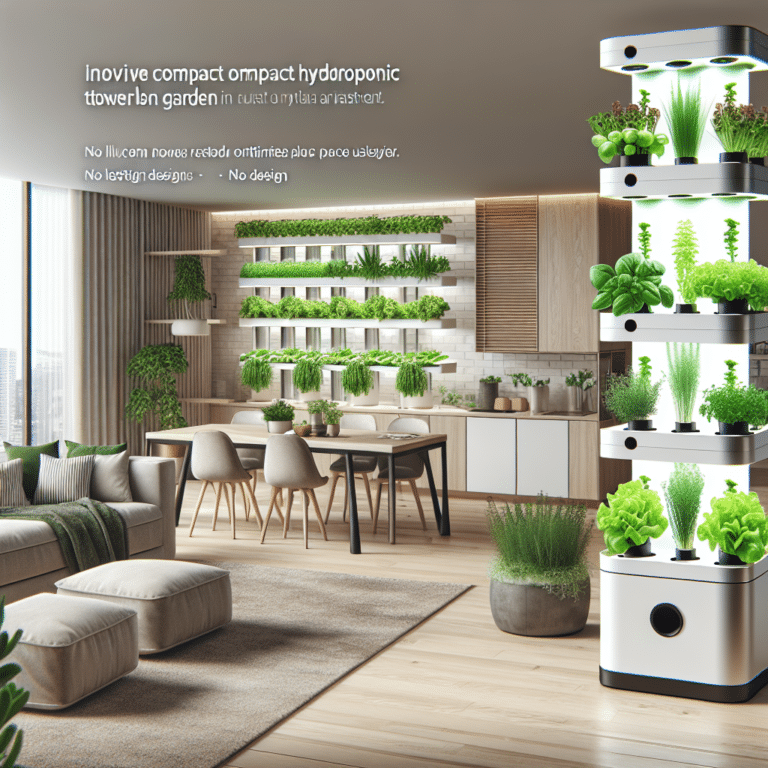 Compact Hydroponic Tower Garden for Compact Homes