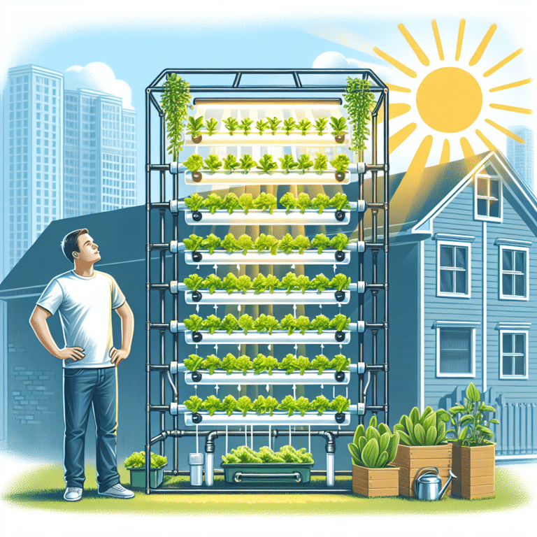 DIY Vertical Hydroponic System at Home